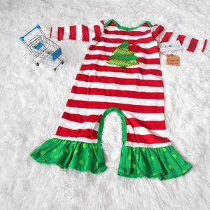 Magical Season Christ Tree Romper 18M